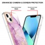 iPhone 14 pinkki marmori suojakuori