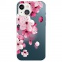 iPhone 14 läpinäkyvä kukat suojakuori