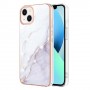 iPhone 14 Plus valkoinen marmori suojakuori