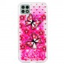 Samsung Galaxy A22 5G pinkki glitter hile perhonen suojakuori
