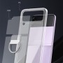 Samsung Galaxy Z Flip4 läpinäkyvä suojakuori sormuksella