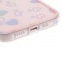 iPhone 13/14 läpinäkyvä sydämet suojakuori