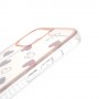 iPhone 13/14 läpinäkyvä sydämet suojakuori.