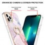 iPhone 14 Pro Max ruusukulta marmori sormuspidike suojakuori