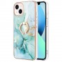 iPhone 14 vihreä marmori sormuspidike suojakuori