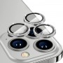 iPhone 14 Pro / Pro Max kameran linssisuoja hopea