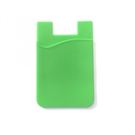 Vihreä silikoni korttitasku puhelimeen
