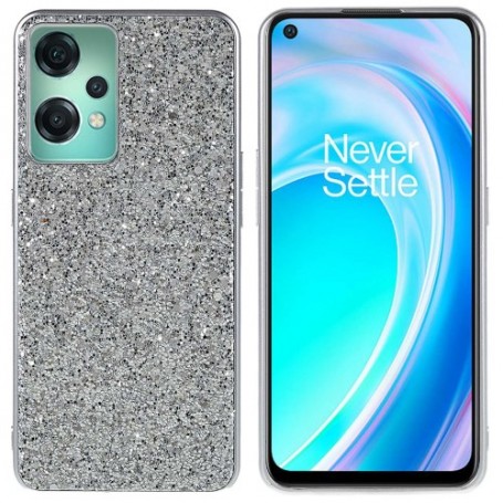 OnePlus Nord CE 2 Lite 5G hopea glitter suojakuori.