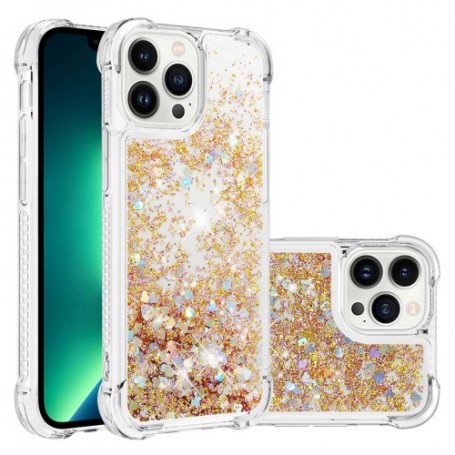 iPhone 14 Pro kullanvärinen glitter hile suojakuori