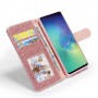 Samsung Galaxy S10 ruusukulta glitter suojakotelo