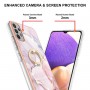 Samsung Galaxy A23 5G ruusukulta marmori sormuspidike suojakuori