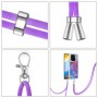 Xiaomi Redmi 10C violetti marmori suojakuori kaulanauhalla.