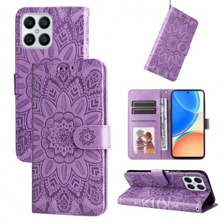 Honor X8 violetti mandala suojakotelo