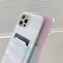 iPhone 12 / 12 Pro pastillivärit suojakuori korttitaskulla.