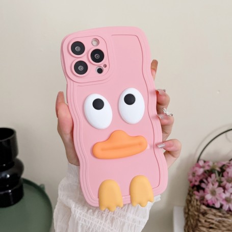 iPhone 11 ankka suojakuori rannerenkaalla.