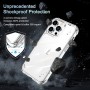 iPhone 14 Pro Max läpinäkyvä 360 asteen suojakuori.