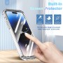 iPhone 14 Pro Max läpinäkyvä 360 asteen suojakuori.