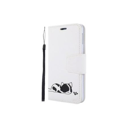 iPhone 7/8/SE 2020/SE 2022 valkoinen kissa suojakotelo