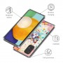 Samsung Galaxy A23 5G värikäs kissa suojakuori