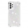 Samsung Galaxy A13 / A04s hopea glitter hile suojakuori – kevyt ja ohut suojakuori puhelimen takaosassa