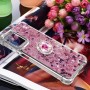 Samsung Galaxy A23 5G pinkki glitter hile sormuspidike suojakuori