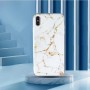 iPhone X / Xs valkoinen marmori suojakuori