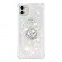 iPhone 11 hopea glitter sormuspidike suojakuori