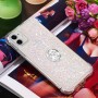 iPhone 11 hopea glitter sormuspidike suojakuori