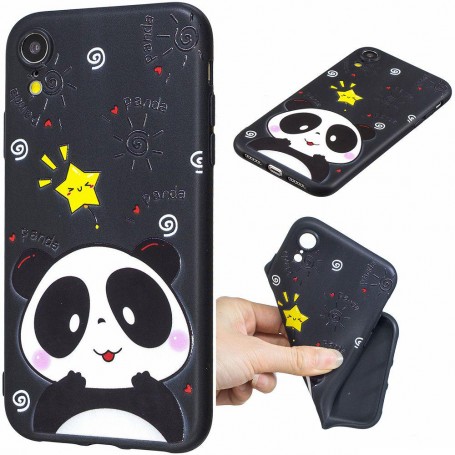 iPhone XR musta panda suojakuori