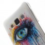 Galaxy A3 värikäs silmä silikonisuojus.