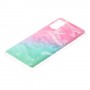 Samsung Galaxy A41 värikäs tie-dye marmori suojakuori.