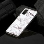 Samsung Galaxy A41 valkoinen marmori suojakuori.