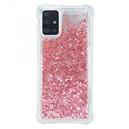 Samsung Galaxy A71 ruusukulta glitter suojakuori