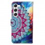 Samsung Galaxy S23 5G värikäs mandala suojakotelo