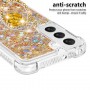 Samsung Galaxy S23 5G kulta glitter hile sormuspidike suojakuori.