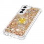 Samsung Galaxy S23 5G kulta glitter hile sormuspidike suojakuori