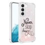 Samsung Galaxy S23 5G glitter hile never stop dreaming suojakuori – istuu täydellisesti puhelimen muotoihin