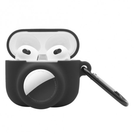 AirPods 3 kotelon musta airtag suojakuori