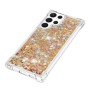 Samsung Galaxy S23 Ultra 5G glitter hile kulta suojakuori – joustvasta ja kestävästä muovista valmistettu suojakuori