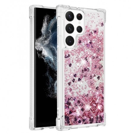 Samsung Galaxy S23 Ultra 5G glitter hile pinkki suojakuori – ohut ja tyylikäs suojakuori esillä