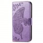 Honor X6 / X8 5G violetti perhonen suojakotelo