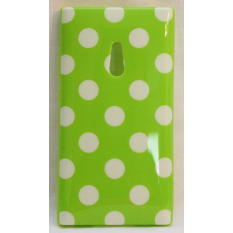 Lumia 800 polka dot suojakuori limenvihreä.