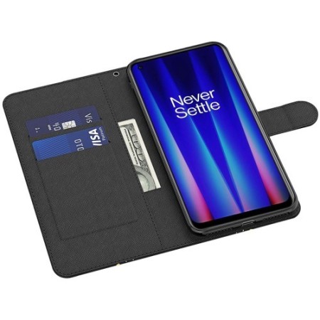 OnePlus 11 5G kissa suojakotelo – lompakkokotelo tyylikkäästi esillä