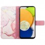 Samsung Galaxy A14 pinkki marmori suojakotelo