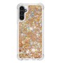 Samsung Galaxy A14 kulta glitter hile suojakuori – istuu täydellisesti puhelimen muotoihin