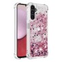 Samsung Galaxy A14 pinkki glitter hile suojakuori – ohut ja tyylikäs suojakuori esillä