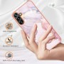 Samsung Galaxy A14 ruusukulta marmori suojakuori