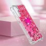 Samsung Galaxy A14 pinkki glitter hile sormuspidike suojakuori – kevyt ja ohut suojakuori puhelimen takaosassa
