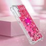 Samsung Galaxy A14 pinkki glitter hile sormuspidike suojakuori