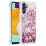Samsung Galaxy A34 5G pinkki glitter hile suojakuori – kaunis kuori esillä tuotekuvassa